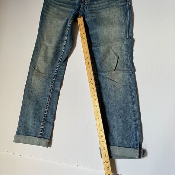 BKE Buckle‎ Jeans Mens 32x30 Alec Blue Straight Leg Embroidered Stretch Comfort - Picture 6 of 12
